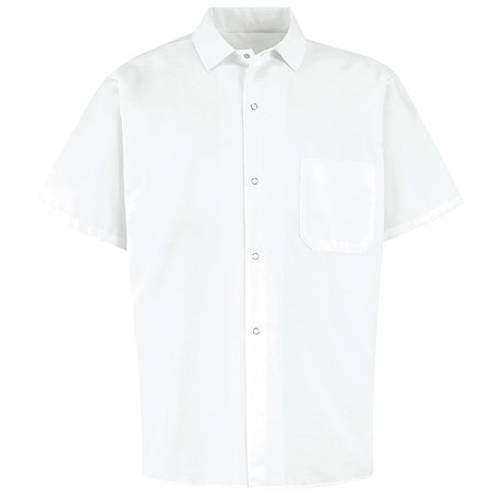 501Pgwht Mns White Ss Cook Shirt