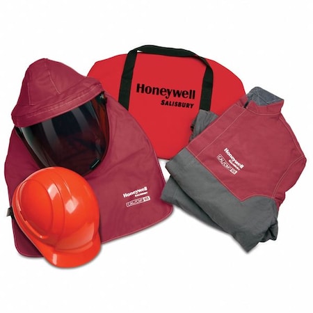 Arc Flash PPE Kit,Gray/Red,3XL