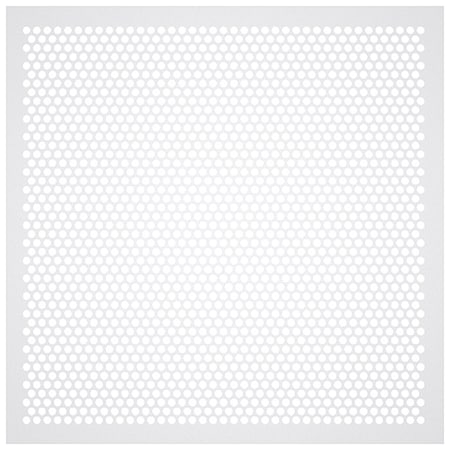 Square Perforated Ceiling Tile Diffuser, White