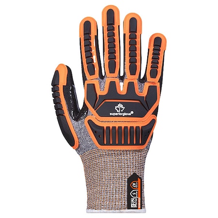 Cut-Resistant Gloves,PR,XL,Orange