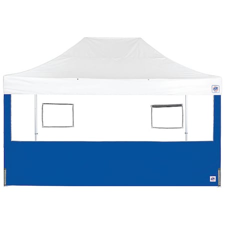 Food Booth Sidewall,Blue,15 Ft W,15 Ft H