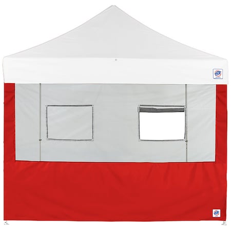 Food Booth Sidewall,Red,8 Ft W,8 Ft H