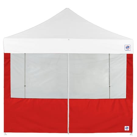 Food Booth Middle Zipper Sidewall,Red