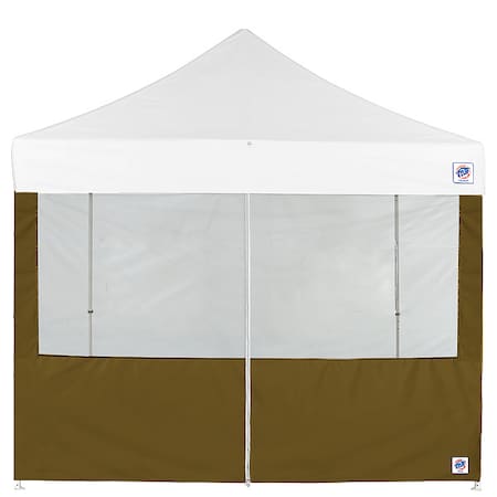 Food Booth Middle Zipper Sidewall,Green