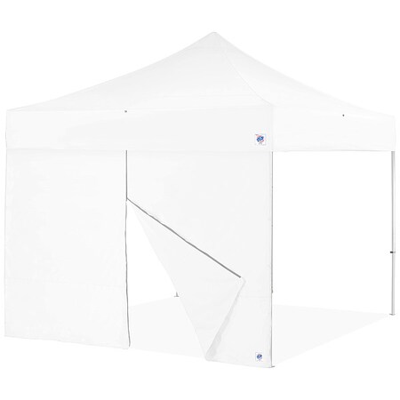 Food Booth Middle Zipper Sidewall,White