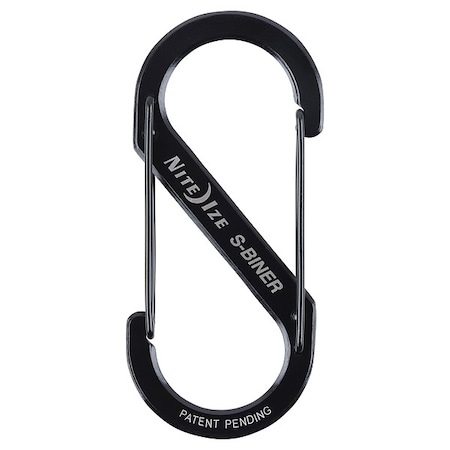 Double Gated Carabiner,4-3/8 In.,Black