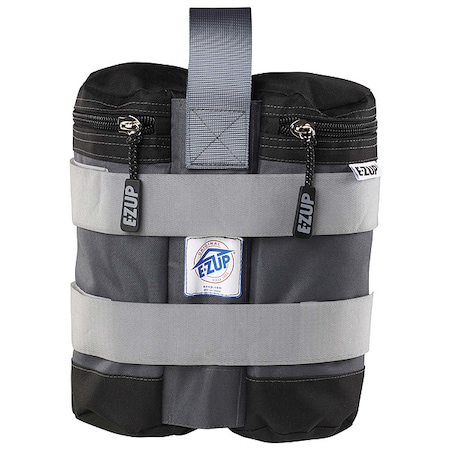 Recreational Weight Bag,Gray,11 In H