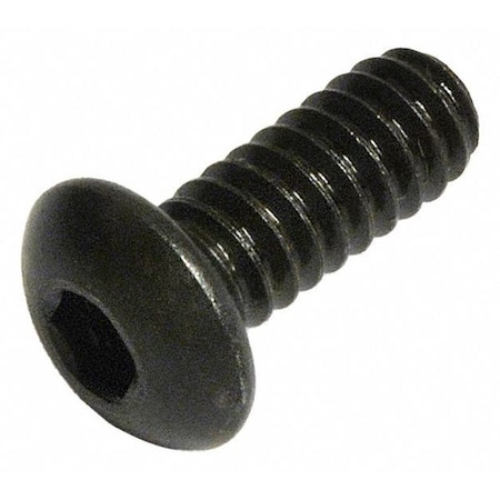 1/4-20 Socket Head Cap Screw, Black Oxide Steel, 1/2 In Length, 100 PK