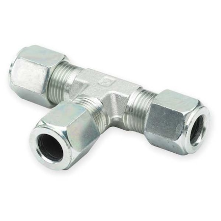 Union Tee,Zinc Pltd Steel,Comp,3/8In