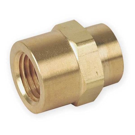 Brass Pipe Fitting, FNPT X FNPT, 1/4 Pipe Size