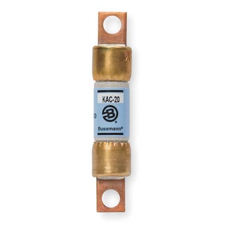 Semiconductor Fuse, Fast Acting, 20 A, KAC Series, 600V AC, Not Rated, 2-7/8 L X 9/16 Dia