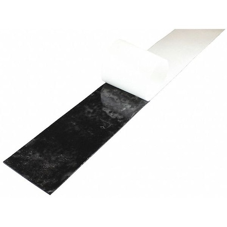 1/4 Comm. Grade Neoprene Rubber Strip, 4x36, Black, 30A
