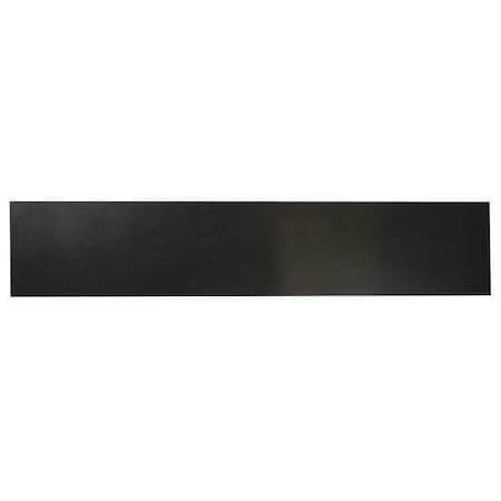 1/2 High Grade Neoprene Rubber Strip, 4x36, Black, 50A