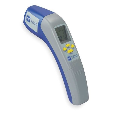 Infrared Thermometer, Backlit LCD, -76 Degrees  To 1400 Degrees F, Single Dot Laser Sighting