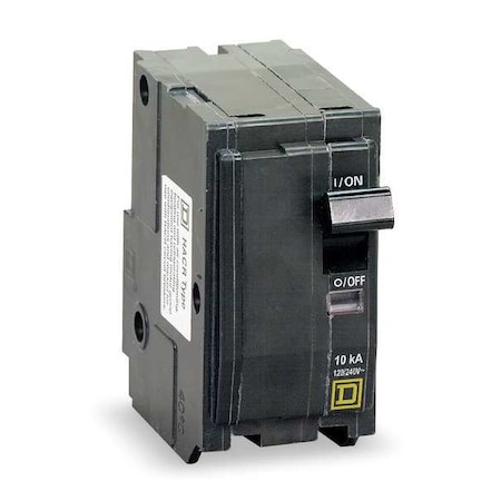 Miniature Circuit Breaker, 25 A, 120/240V AC, 2 Pole, Plug In Mounting Style, QO Series