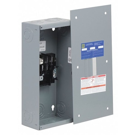 Load Center, 3 Spaces, 60 A Amps, 208Y/120/240V AC, QO Circuit Breaker Type