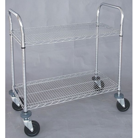 Wire High Cart,Heavy Duty,18x36x39 In