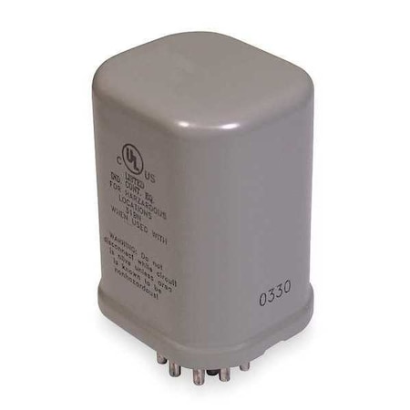 Hermetically Sealed Relay, 12V DC Coil Volts, Octal, 11 Pin, 3PDT