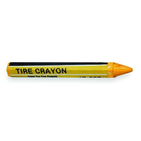 Tire Marking Crayon,1/2W X 4-5/8L,Ylw