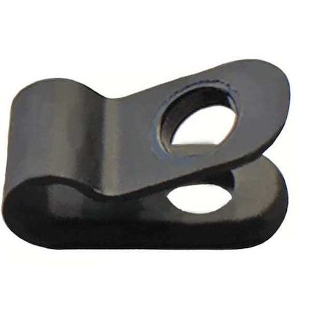 Cable Clamp,Nylon,1/4 In,Blk,PK25