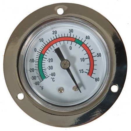 Analog Panel Mt Thermometer,-40 To 60F