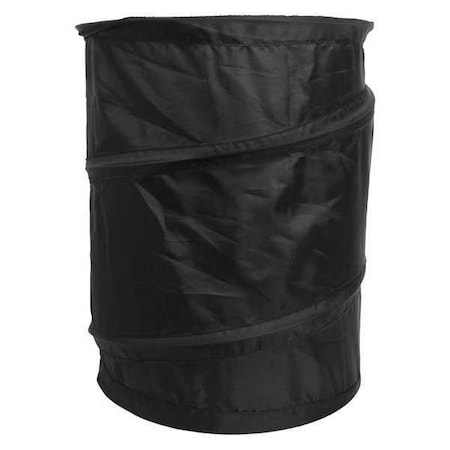 Trash Can, Black, Polyester