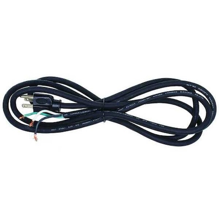 Power Cord, 5-15P, SJO, 8 Ft., Blk, 13A, 16/3