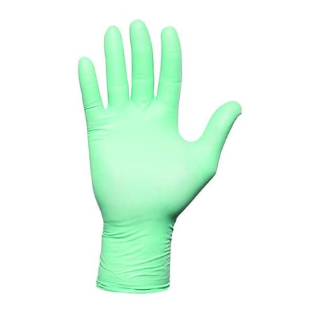 Disposable Gloves, Neoprene, Powder Free, Green, XS, 100 PK