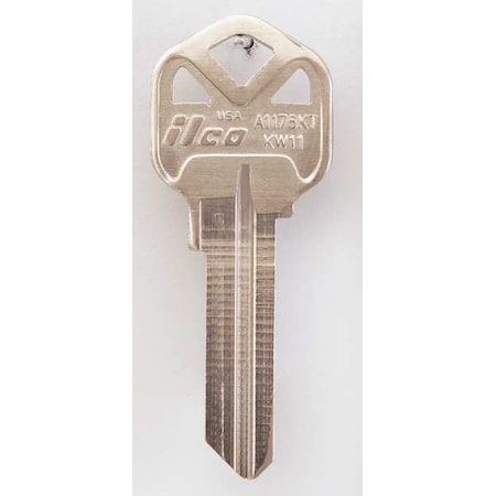 Key Blank,Brass,Type KW11,6 Pin,PK10