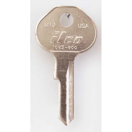 Key Blank,Brass,Type M19,4 Pin,PK10