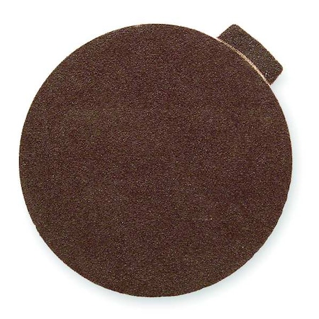 PSA Sanding Disc,AlO,Cloth,12in,100Grit