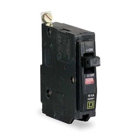 Miniature Circuit Breaker, 20 A, 120/240V AC, 1 Pole, Bolt On Mounting Style, QOB Series