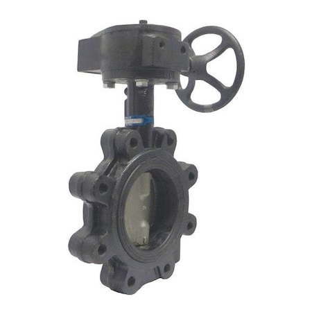 Butterfly Valve,Lug Style,Pipe Size 6 In