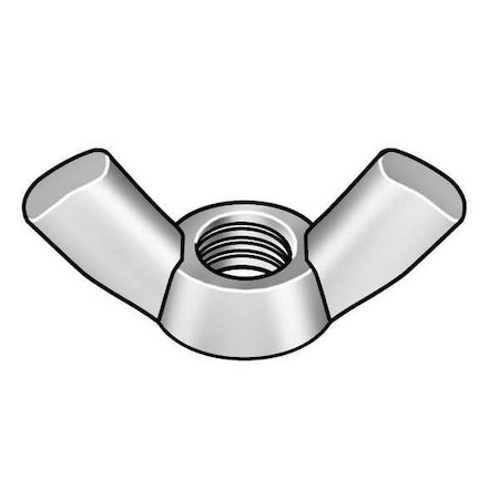 Wing Nut, M8-1.25, Stainless Steel, Plain, 14.80 Mm Ht, 30.30 Mm Max Wing Span, 10 PK