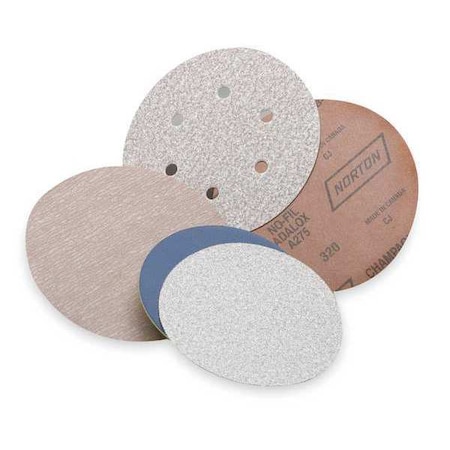 PSA Sanding Disc,AlO,Paper,5in,150G,PK5