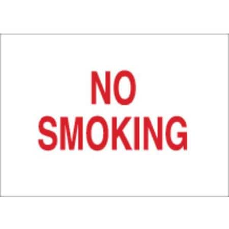No Smoking Sign, 7 H, 10 W,  Rectangle, English, 42694