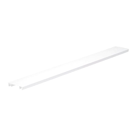 Wire Duct Cover,Hinging,White,L 6 Ft
