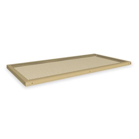 Perforated Shelf,Steel,22 Ga.,Sand