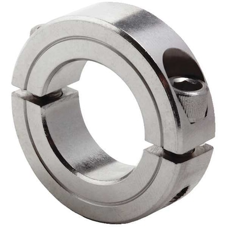 Shaft Collar,Clamp,2Pc,3/4 In,SS