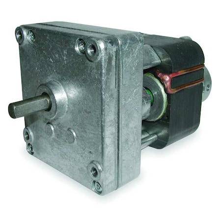 AC Gearmotor, 25.0 In-lb Max. Torque, 6.6 RPM Nameplate RPM, 115V AC Voltage, 1 Phase