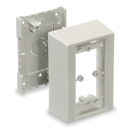 Hubbell 1 Gang Standard Station Mounting Box - 1-gang - Office White