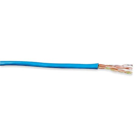 Cable,Cat 6,23 AWG,1000 Ft,Blue