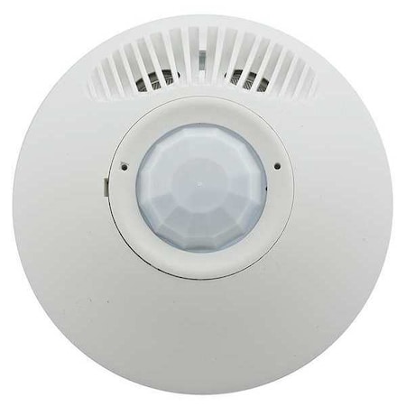 Occupancy Sensor,PIR/Ultra,1000sq Ft,Wht