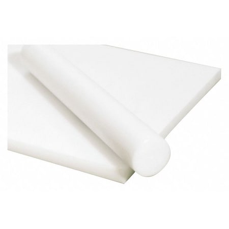 White Acetal Copolymer Sheet Stock 24 L X 12 W X 0.125 Thick