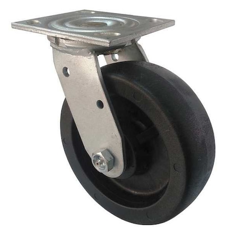 NSF-Listed Plate Caster,1250 Lb. Ld Rating,Ball