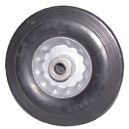 Solid Rubber Wheel,8 In.,350 Lb.,