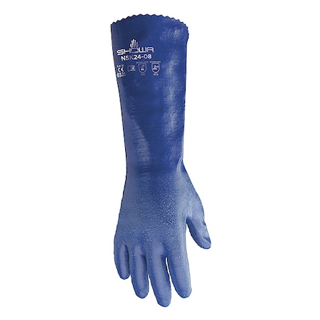 14 Chemical Resistant Gloves, Nitrile, 9, 1 PR