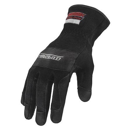 Small Black Gauntlet Cuff Heat Resistant Gloves