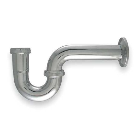 1-1/2  Dia., Brass, Chrome/Brass Finish, Kitchen, P-Trap