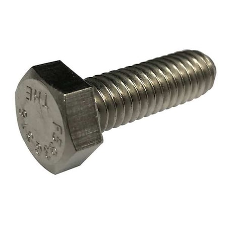 #8-32 X 1 In Hex Hex Machine Screw, Plain 18-8 Stainless Steel, 100 PK